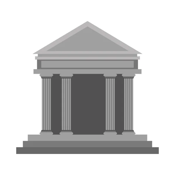 Ícone de edifício grego antigo —  Vetores de Stock