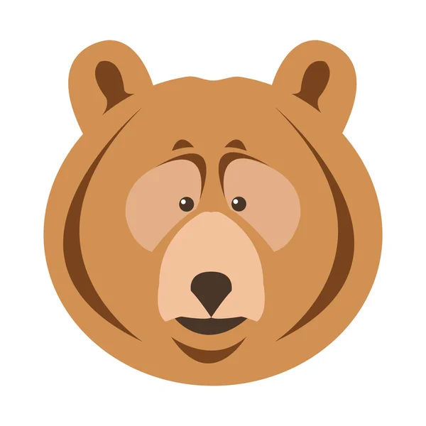 Grizzlybjörn ikonen — Stock vektor