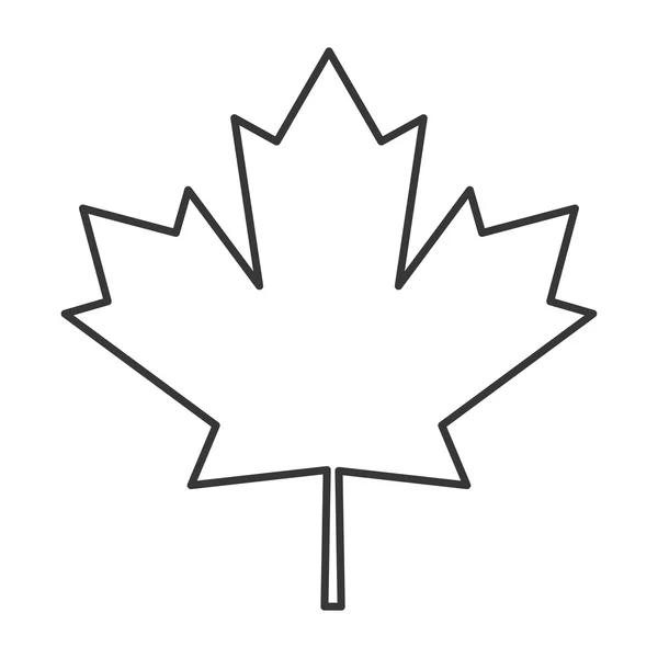 Bandera canada icono de hoja de arce — Vector de stock