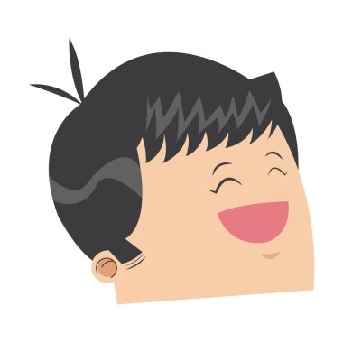 mutlu bir adam simgesinin sevimli yüzü