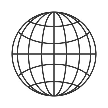 Dünya küre diyagram simgesi