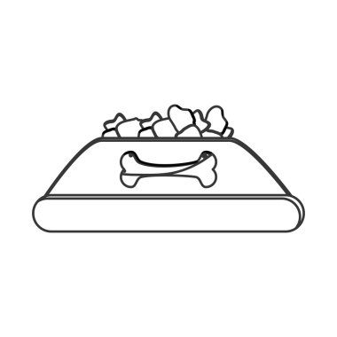 Köpek gıda kase simgesi