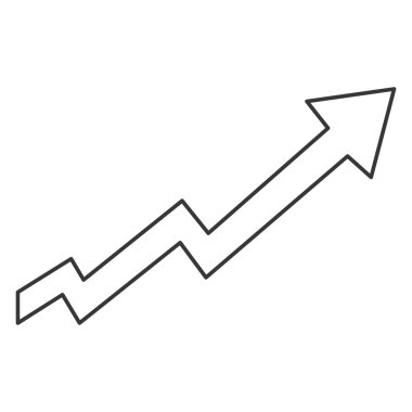 Vektör yukarı ok işareti. İnovasyon kavramı