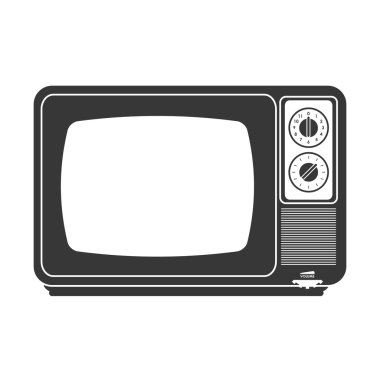 Retro klasik tv simgesi