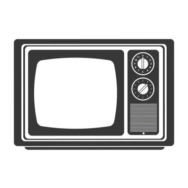 Retro klasik tv simgesi