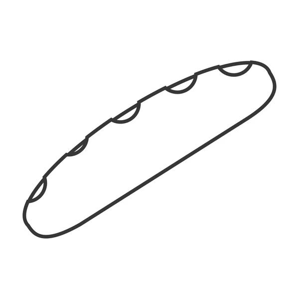 Icono de pan entero — Vector de stock