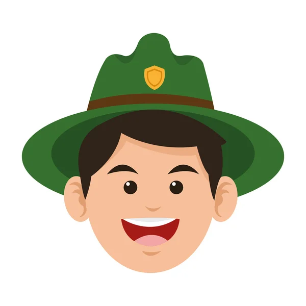 Park ranger ikon — Stock Vector