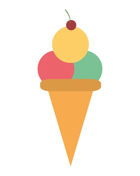 Icono de cono de helado — Archivo Imágenes Vectoriales