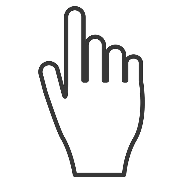 Kéz mutató ikon — Stock Vector