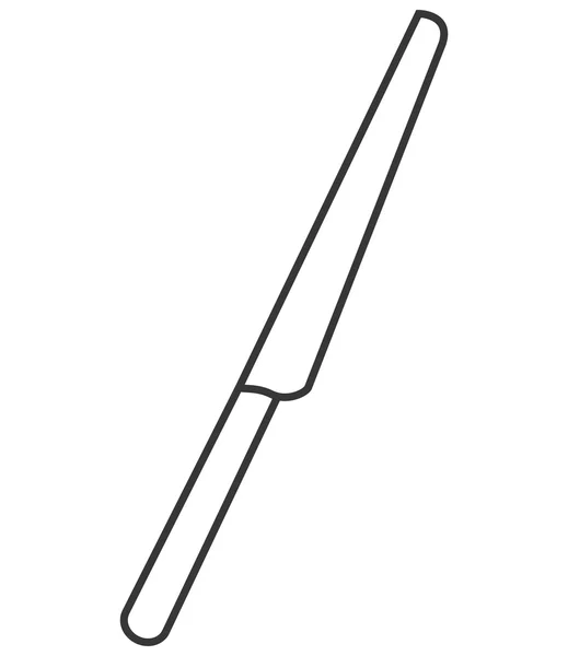Icono de cuchillo de comedor — Vector de stock