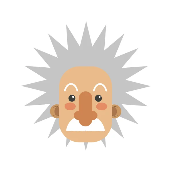Albert Einstein ícone dos desenhos animados — Vetor de Stock