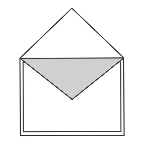 Значок открытого конверта — стоковый вектор