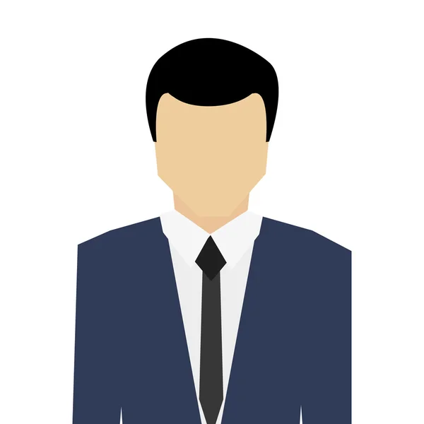 Biznesmen portret ikony — Wektor stockowy