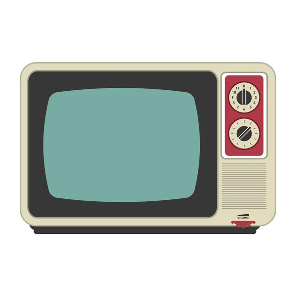 レトロな古典的なテレビ アイコン — ストックベクタ