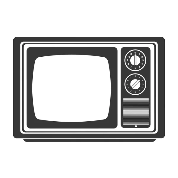 Icône de télévision classique rétro — Image vectorielle