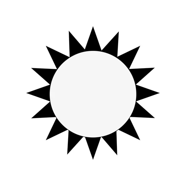 Icono de sol único — Vector de stock