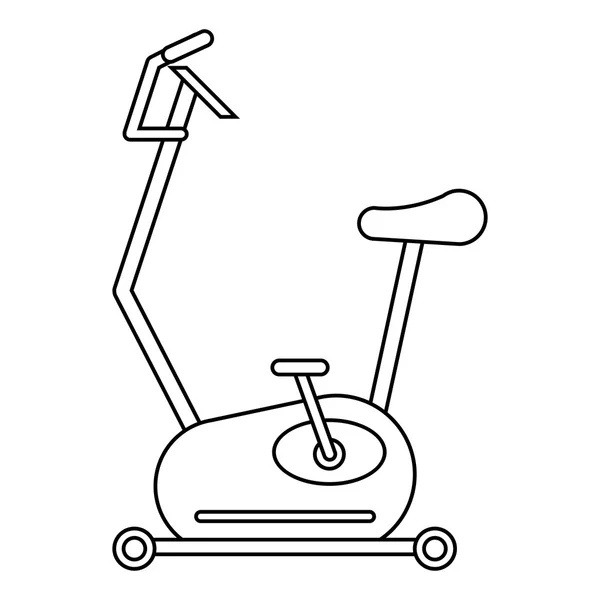 Girando icono de bicicleta — Vector de stock