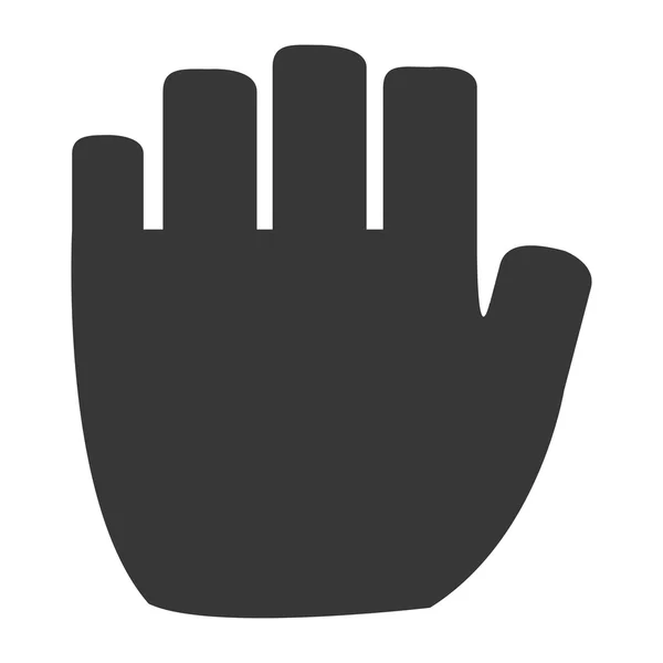 Icono guantes de gimnasio — Vector de stock