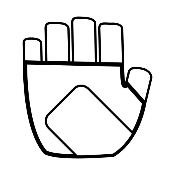 Turnhandschuh-Symbol — Stockvektor