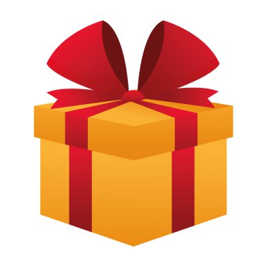 Hediye kutusu ile yay simgesi