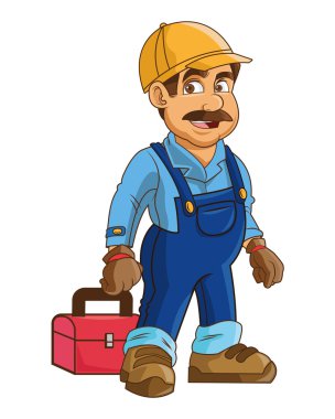 Araç kutusu simgesi holding inşaat veya sanayi işçisi