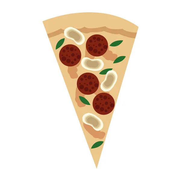 Icono de rebanada de pizza — Archivo Imágenes Vectoriales