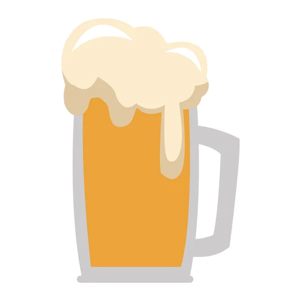 Glas bier pictogram — Stockvector