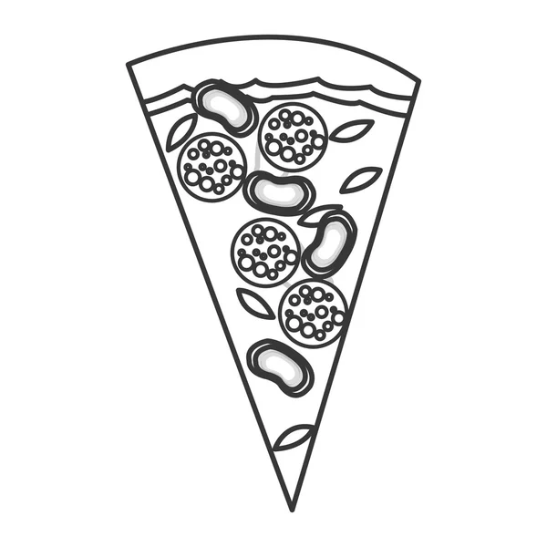 Pizza plak pictogram — Stockvector