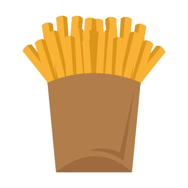 Ícone de batatas fritas francês — Vetor de Stock