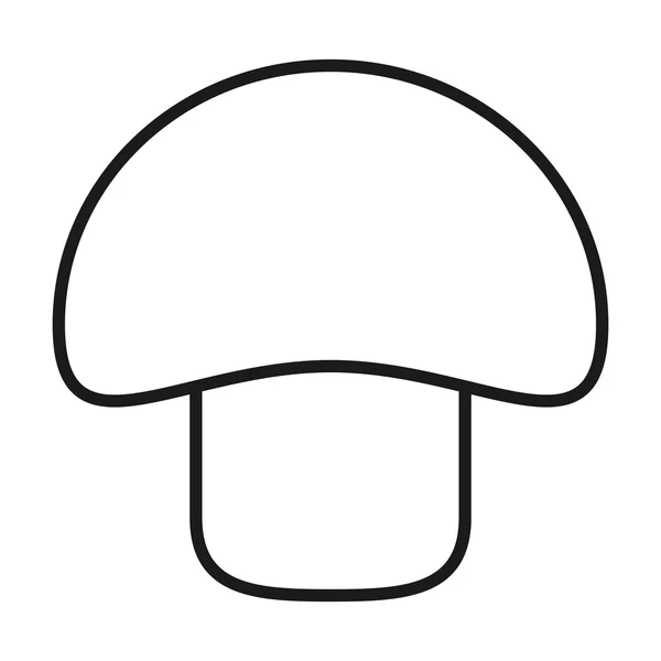 Icône de champignon unique — Image vectorielle