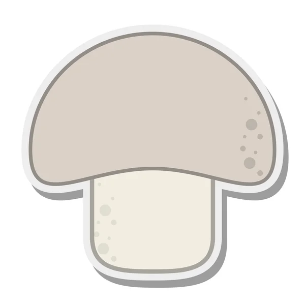 Icône de champignon unique — Image vectorielle