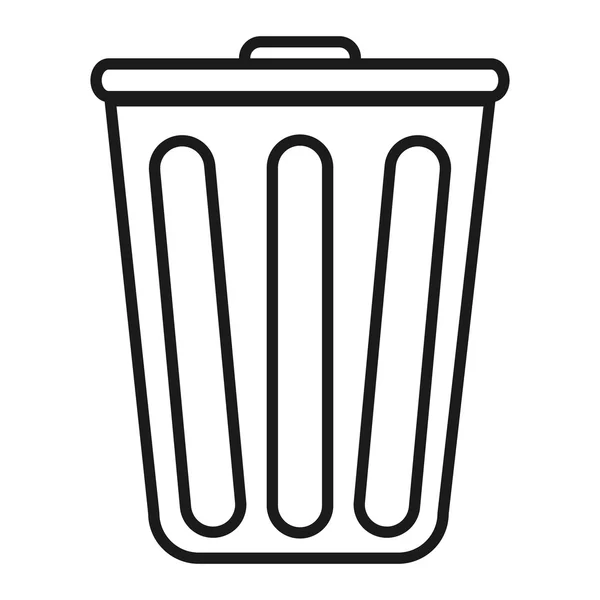 Trash can icon — Stock Vector