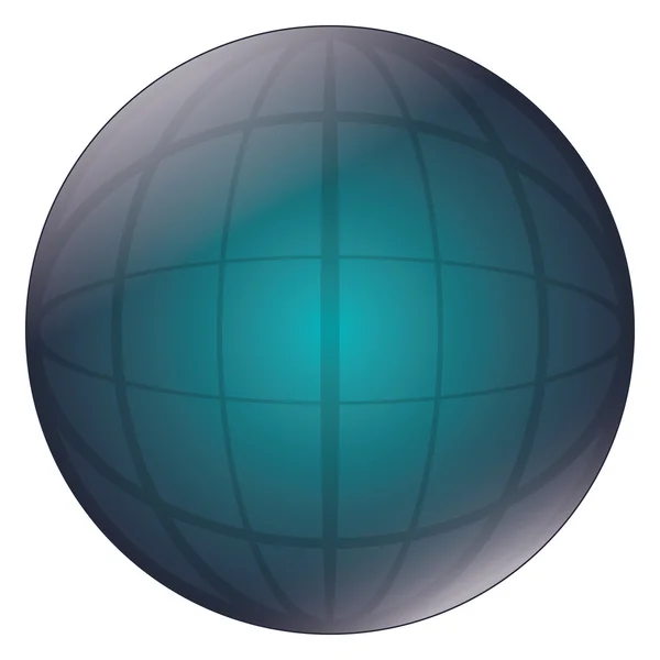 Earth globe diagram icon — Stock Vector