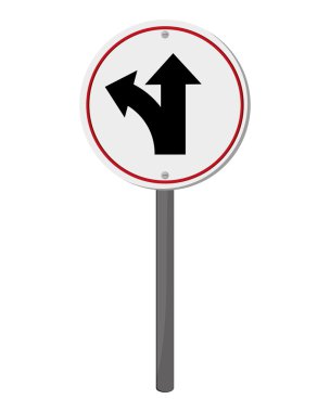 Bifurkasyon trafik işareti simgesi