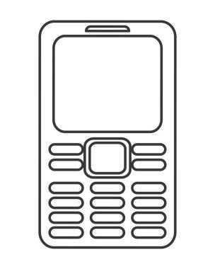 düğme simgesi olan cep telefonu