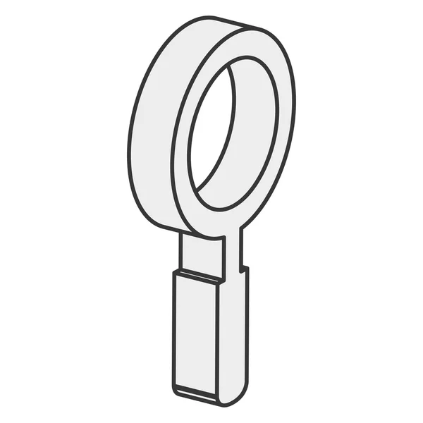 Förstoringsglas ikon — Stock vektor