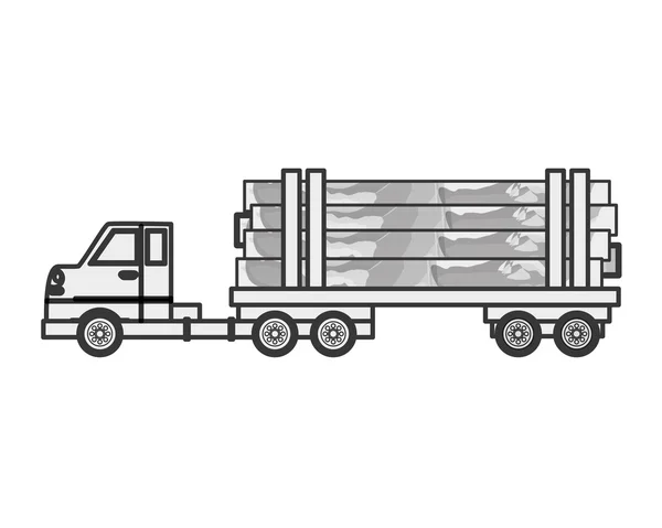 Icône de camion cargo — Image vectorielle