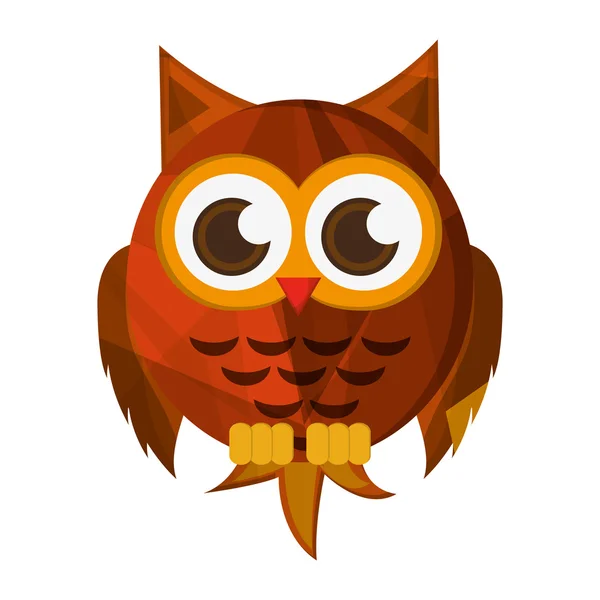 Owl cartoon icon — Stock Vector