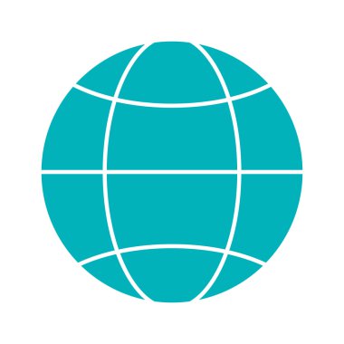 Dünya küre diyagram simgesi