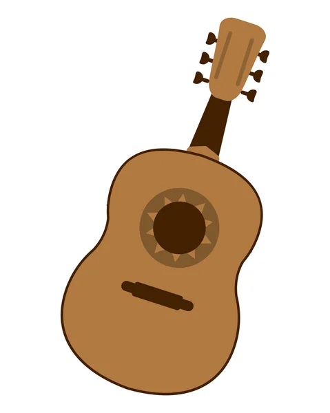 Ícone de guitarra única — Vetor de Stock