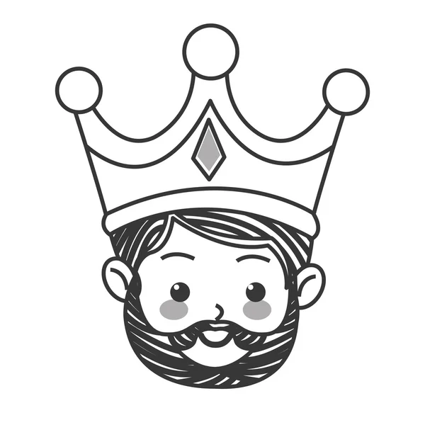 Gaspar trzech króli ikona — Wektor stockowy