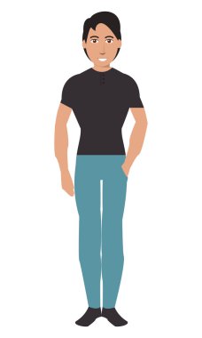 tek adam pantolon ve gömlek simgesini