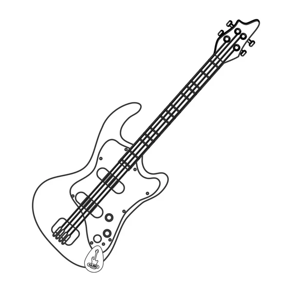 Elektromos gitár-ikon — Stock Vector