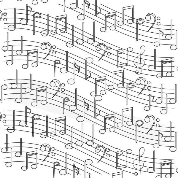 Icône de musique de feuille — Image vectorielle