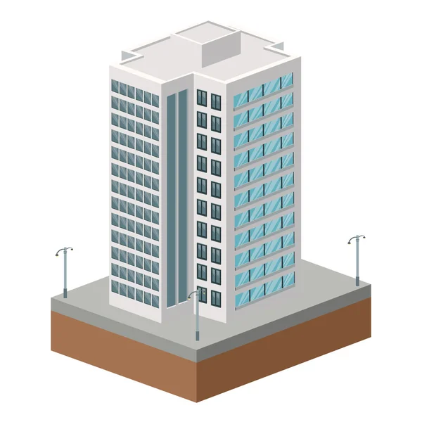 Ícone de edifício alto —  Vetores de Stock