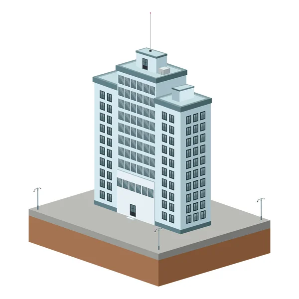 Icono de edificio alto — Vector de stock