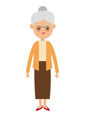 yaşlı kadın simgesi