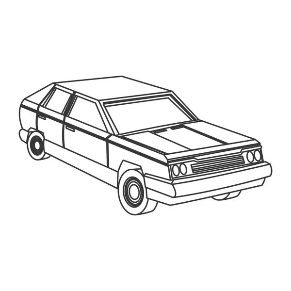 Иконка ретро-автомобиля — стоковый вектор