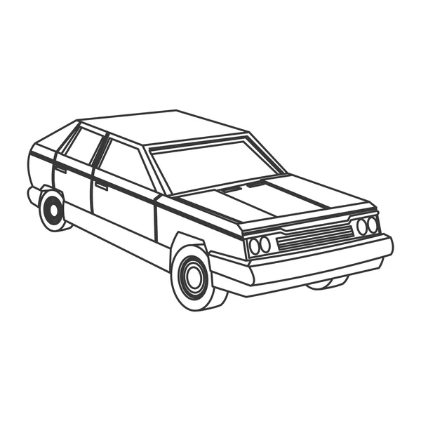 Retro auto pictogram — Stockvector