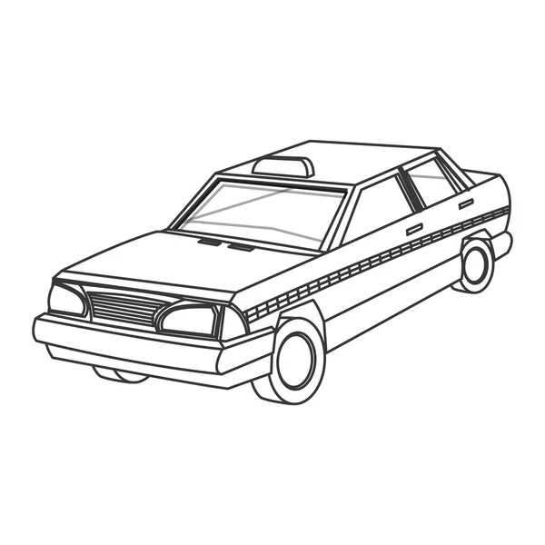 Retro car icon — Stock Vector